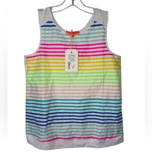 Vilagallo NWT Colorful Striped Tank Top - Small